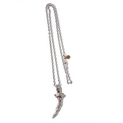 VIVIFY Bear Claw Arabesque Silver Pendant w/ Gold (No Chain)