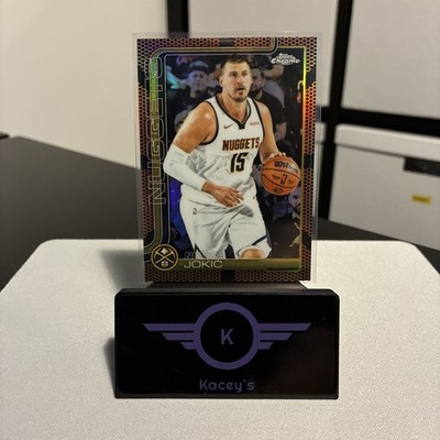 Nikola Jokic 2025-26 Topps Chrome NBA Basketball Border Refractor #25 Nuggets 