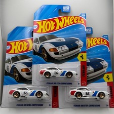 Hot Wheels Ferrari 365 GTB4 Competizione Lot of 3 in White, New Sealed
