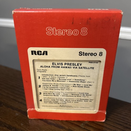 VINTAGE! Elvis Presley Aloha From Hawaii Via Satellite 8-Track Tape RCA in case - Bild 2 von 4