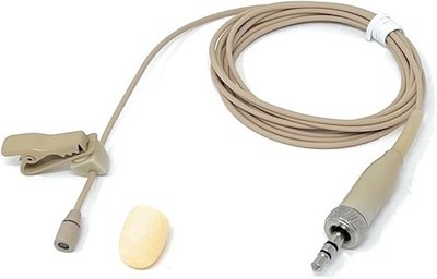 Beige Clip-on Lapel Lavalier Microphone Mic for Sennheise G1 G2 G3 Wireless US