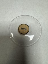 Vintage Unmarked Pocket Watch Mineral Crystal Domed 43.56mm 20 3/4 Clear