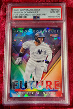 JASSON DOMINGUEZ RC (PSA 10) ~ 2021 Bowman's Best Future Vibrance Atomic Refr RC