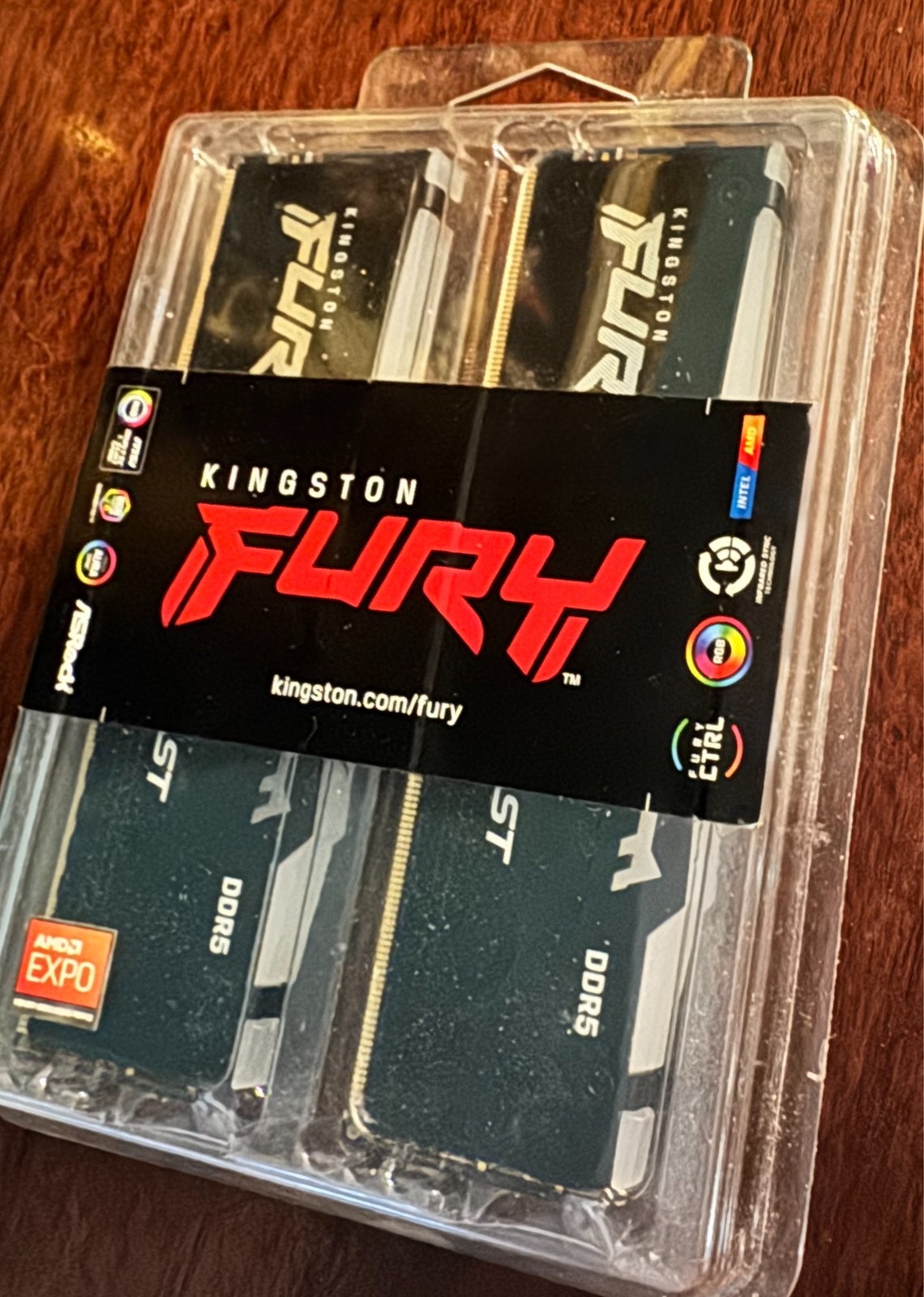 Kingston FURY Beast 32GB KIT (2X16GB) DDR5 6000MHz RGB KF560C36BBEAK2-32 EXPO