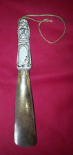 Vtg JAHAAN  Crowned Lion Head 24K Gold Plate Shoehorn