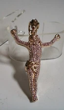 Men's Gold Finish Jesus Religious Fashion Dressy Hip Hop Pendant Charm