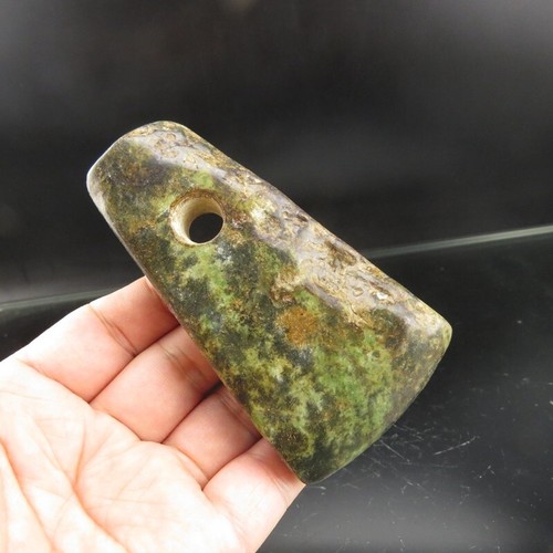 Chinese old  jade,Hongshan culture,Hetian jade, jasper,rare axe,pendant  R(799)