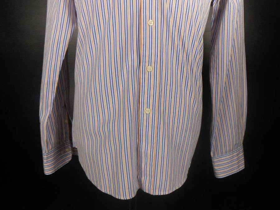 Hermosa Camisa Para Hombre 16 34/35 Ralph Lauren Polo Regent Ajuste Personalizado Rayas LS Foto 3 de 4