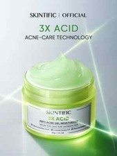 SKINTIFIC - 3X Acid Anti-Acne Gel Moisturizer 30g  Moisturizes Removes Acne Sca