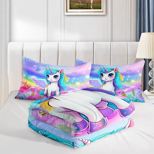 Magical Unicorn Comforter Set for Kids - Twin, Full & Queen Bed Sizes Included - Picture 8 of 8