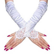 Long Fingerless Wedding Opera Gloves Arm Sleeves for Women Girls