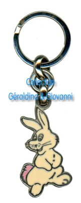Vintage Schlüsselanhänger Hase Fantasie Made In France Gille Danville