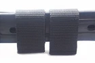 2X POLICE SECURITY GUARD BLACK NYLON DUTY BELT KEEPERS HOOK & LOOP FIT BELT 1.5"