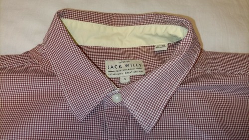 Jack wills mens shirt S red gingham 