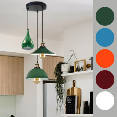 Retro Pendelleuchte E27 Hängelampe Industrie Kabel Vintage Deckenleuchte Cafe DE