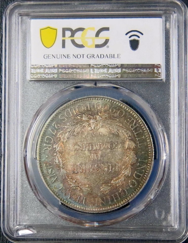 Indochina 1925A Piastre Lec 301 PCGS UNC Detail - Image 2 of 2