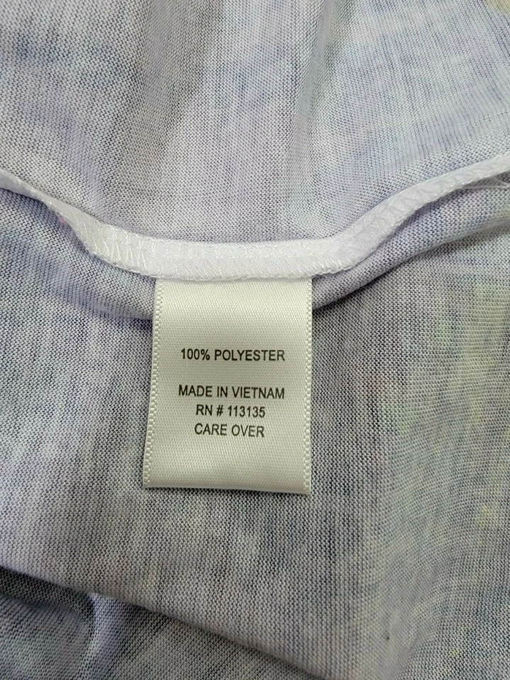 Camisa blusa Breckenridge para mujer talla 2X púrpura verde azul Foto 3 de 4