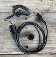 Walkie Talkie Earpiece PTT 2 Pin G Shape Radio Earpiece Headset Kenwood Baoeing
