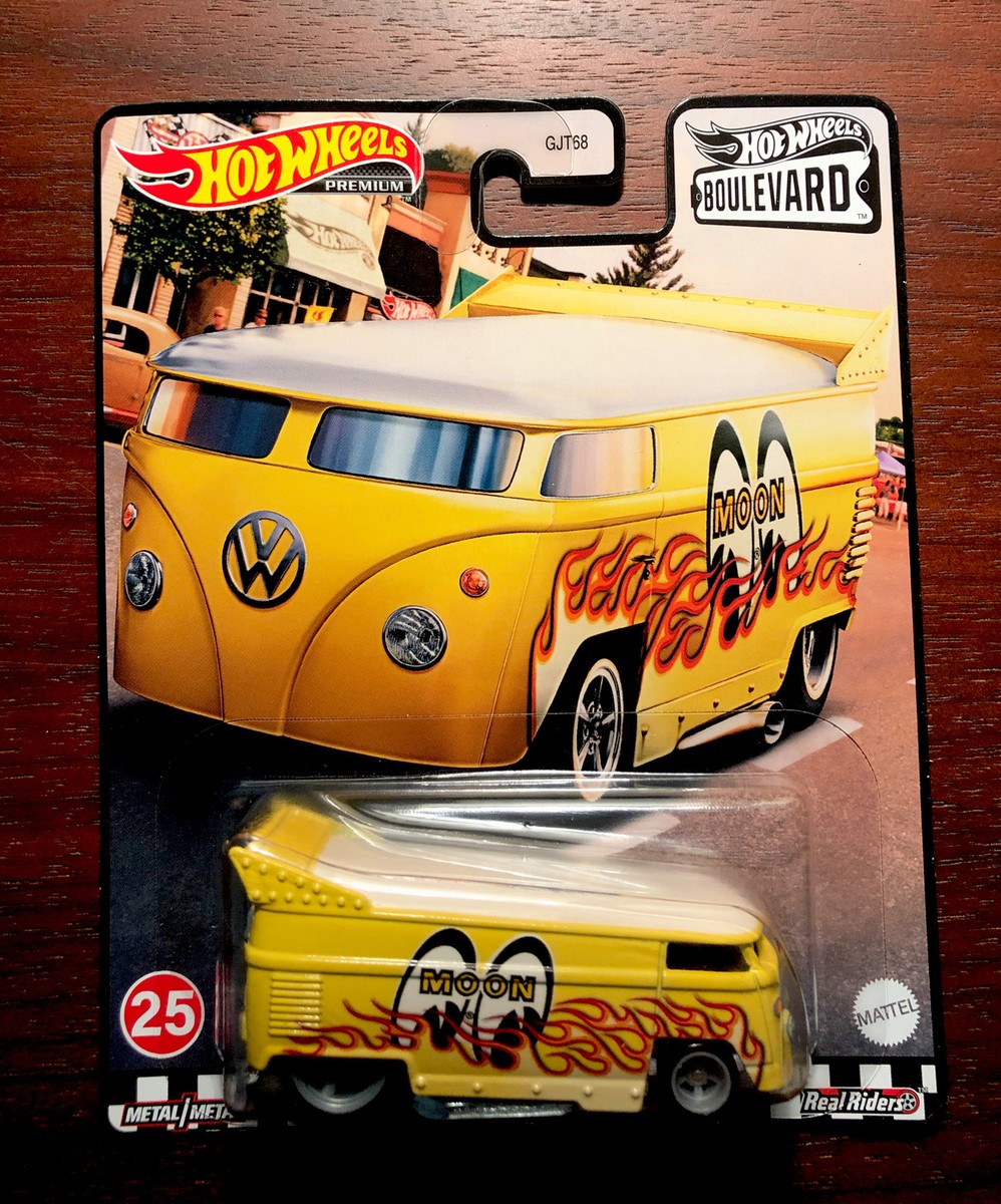 HOT WHEELS PREMIUM BOULEVARD VOLKSWAGEN DRAG BUS MOONEYES