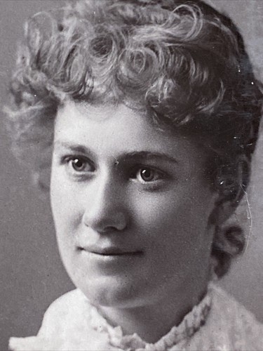 CABINET Card Vignette Lady Bertha HUNTER BROS TAUNTON MASSACHUSETTS ART BACK - Picture 9 of 12