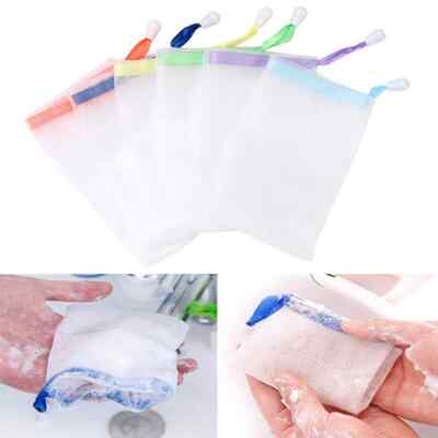 5 × Seifenschaum Net Saver Bag Sufble Maker Hautpflege Bad Easy Bubble