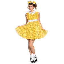 Disney Adulto Mujer Gabby Muñeca Toy Story 4 Halloween Disfraz Vestido Amarillo S-XL