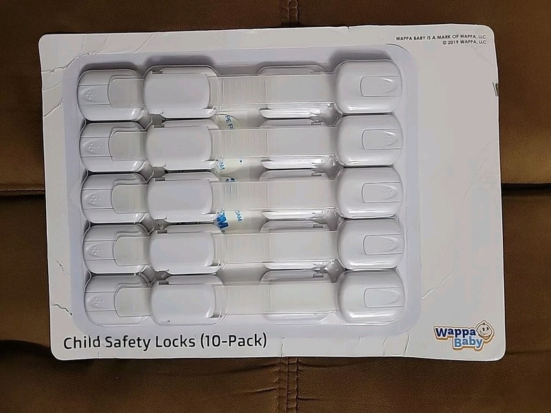 Wappa Baby 10pack Child Safety Strap Locks for Cabinets and Drawers easy Use New