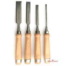 4PCS Wood Chisel Set Carving Knife Woodworking Tool Gouges 1/4", 1/2", 3/4", 1"