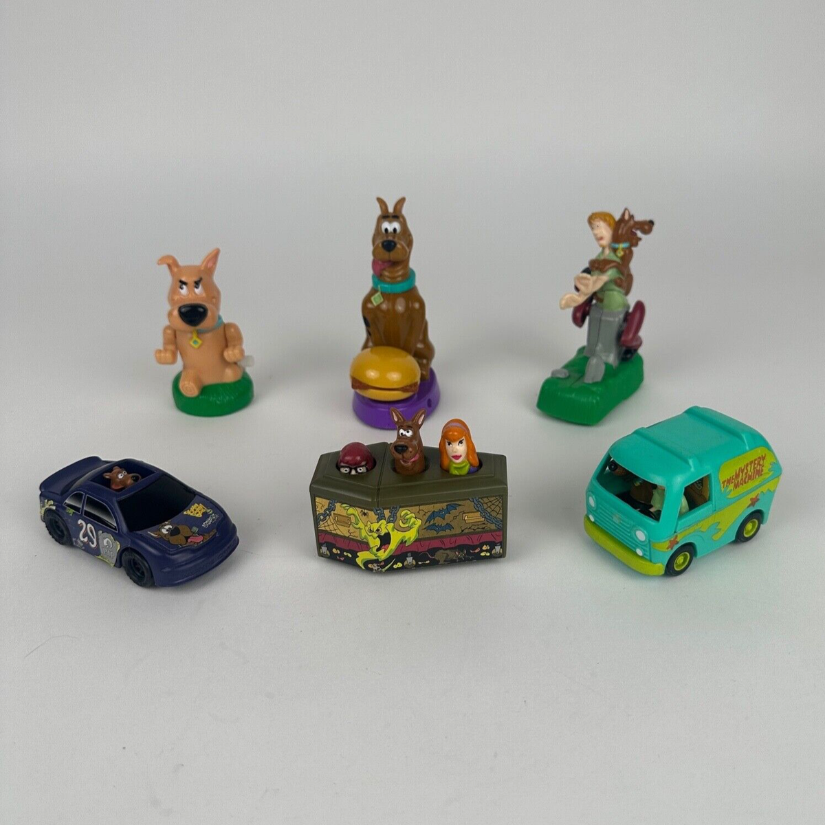 Lot of Vintage Scooby Doo Burger King Kids Meal Toys McDonald's
