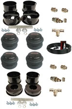 3/8" Front Rear Air Ride Suspension Bag Bracket Mount Kit For Chevy A-Body 73-81