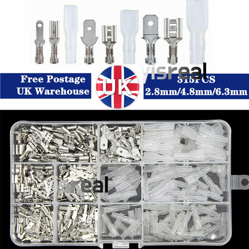 Tadipri 120 Pezzi Capicorda Terinali Da Cripare Connettori Piatti Kit - Foto 6