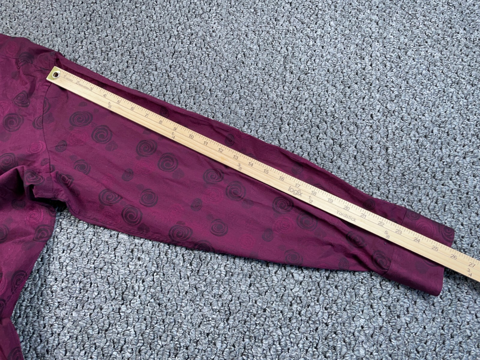 Bugatchi Geometric Pattern Classic Fit Shirt Adul… - image 9