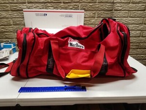 New Vintage 90 S Marlboro Adventure Team Official Gear Duffle Bag 30 X 12 X 12 Ebay