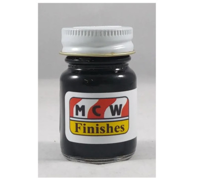 MCW Finishes 10005E Flat Black Enamel Paint 15ml (0.5oz)