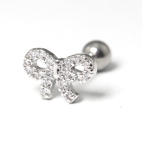 Gem Crystal Ear Cartilage Helix Ring Bar Stud Ear Cuff Climber Piercing Earring - Picture 55 of 268