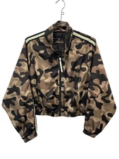 Blanc Noir Sport Camouflage Wind Jacket Womens Small Full Zip Outerwear Gorpcore