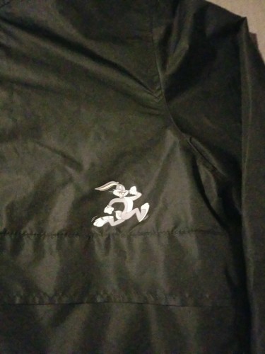 Giacca Popover Uomo Solo Membri Looney Tunes Tinta Unita Nera - Foto 4 di 12
