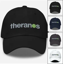 Theranos Embroidered Hat - Unisex Adjustable Cap