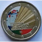 Portugal 2021 - Painted coin 2 Euro Presidency E.U.1