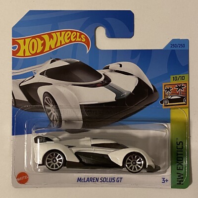 2023 Hot Wheels McLaren Solus GT 10/10 HW Exotics 250/250 (Weiß) HKG70