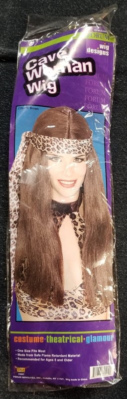 Forum Cave Woman Wig - Brown Brunette