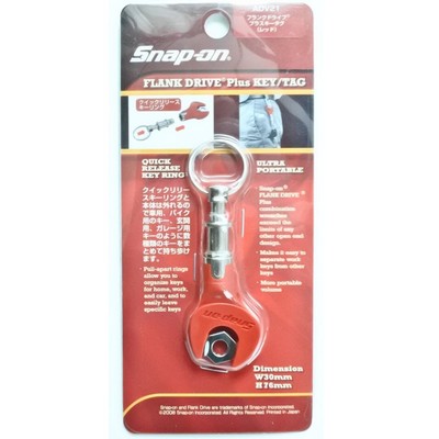 Snap On Snap-On FRANK DRIVE Plus KEY / TAG Key chain ring RED 