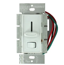 Lutron SKYLARK S-603P-WH 3-Way 600W Preset Dimmer with On/Off - White