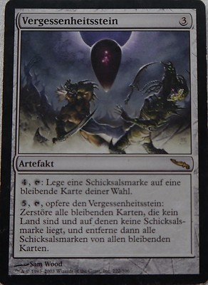 Excellent Oblivion Stone / Oblivion Stone - Mirrodin - German (Good +)