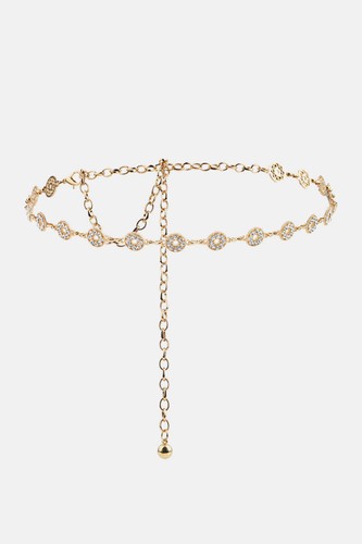 Rhinestone Decor Zinc Alloy Belt - Picture 5 of 7