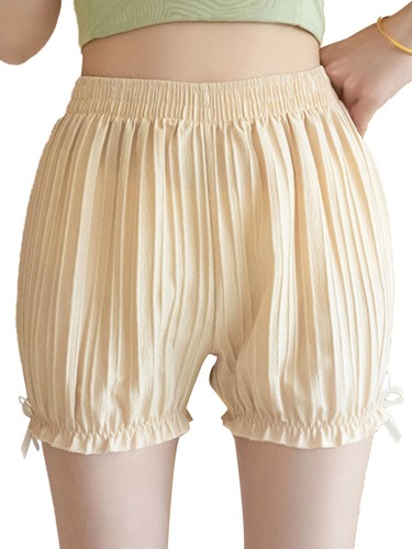 Womens Shorts Solid Color Bloomers Casual Underwear Striped Underpants Cosplay - Picture 42 of 49