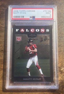 2008 Topps Chrome Matt Ryan TC166 Rookie RC PSA 9 Mint Atlanta Falcons