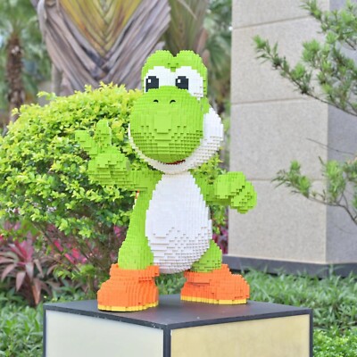 MOC Yoshi Green Dino Life-Size Building Brick Set 6769Pcs Super