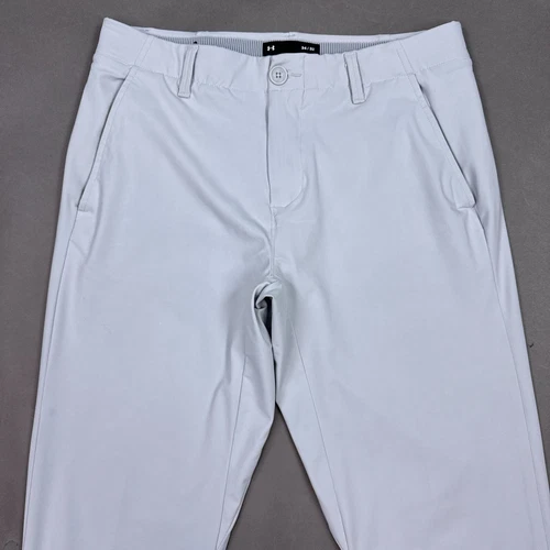 Under Armour Pants Men 34x32 White Iso Chill Golf Driving Range Office Work