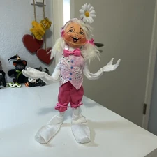 Annalee 2020 Easter Spring Elf Girl With Pigtails 10”